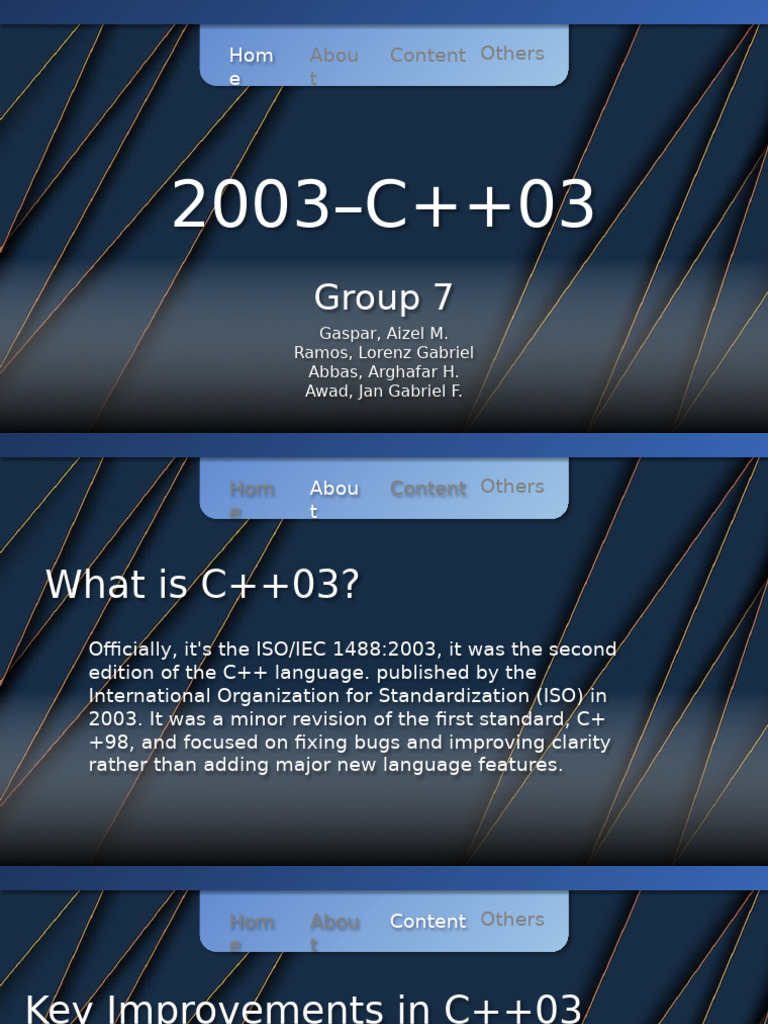 Key Features of C++03 Standard | PDF | C++ | Software Development