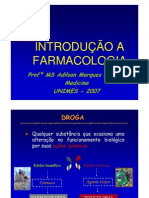 FARMACOLOGIA - Introducao A Farmacoinetica