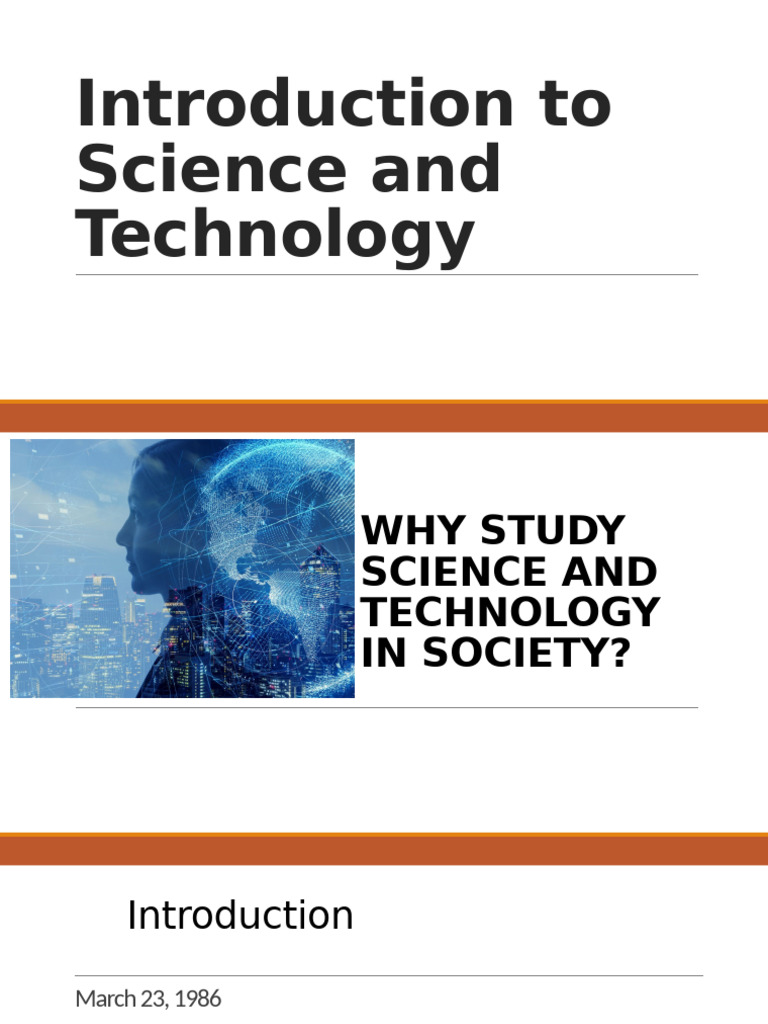 Introduction to Science and Technology | PDF | Science | Knowledge