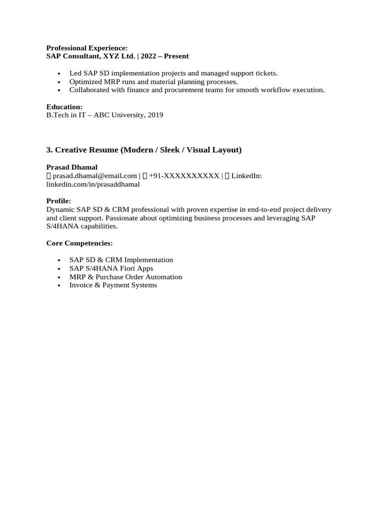 Professional Experience | PDF