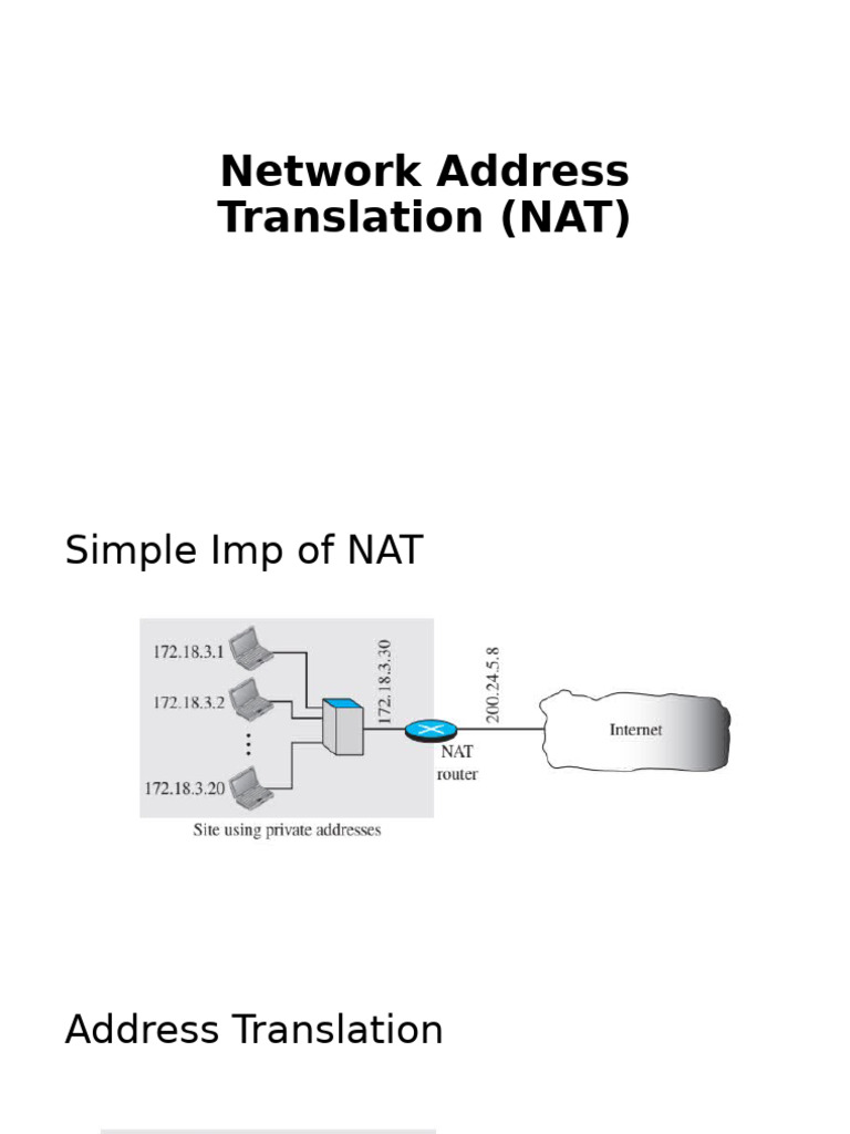 Chap 18 - NAT | PDF