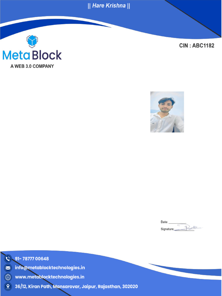 Meta Offer Letter for TeleSales Position | PDF | Employment | Business
