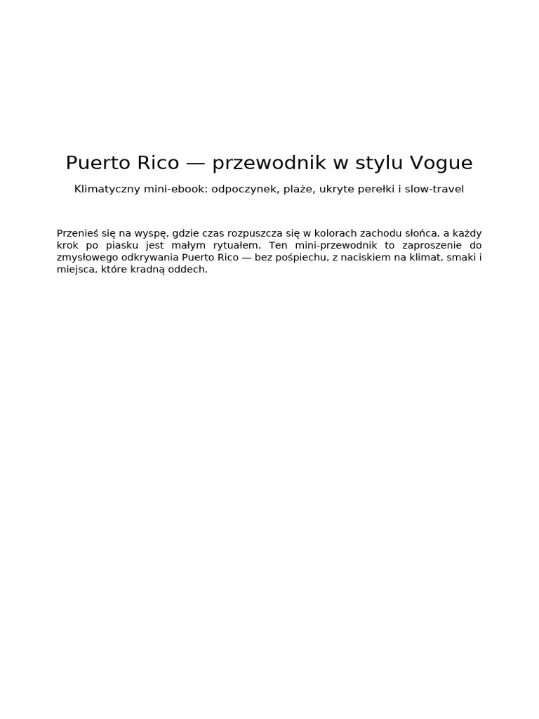 Puerto Rico Vogue Style Guide Fixed | PDF
