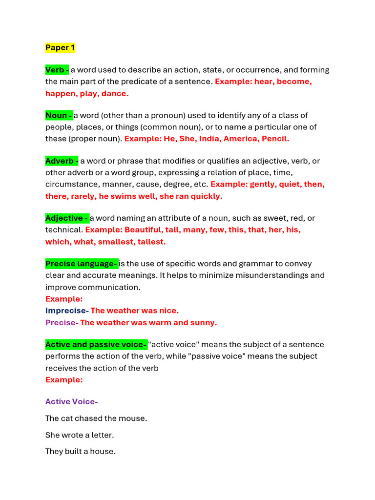 Grammar and Writing Essentials Guide | PDF | Narration | Verb