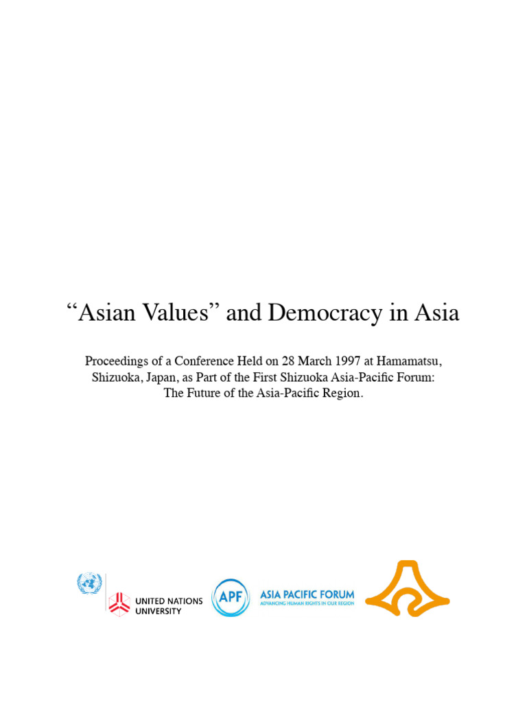 Asian Values and Democracy in Asia | PDF | Confucianism | Democracy