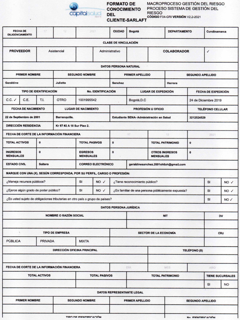 Formato F04 | PDF