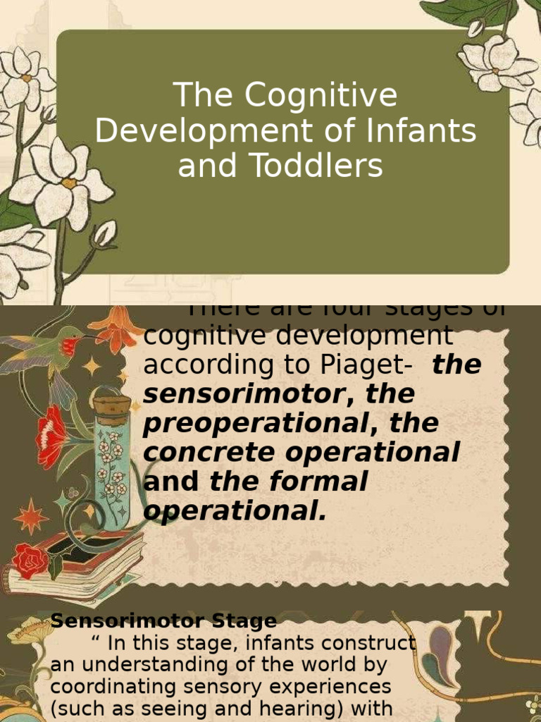 Piaget's Stages of Infant Cognitive Development | PDF | Language ...