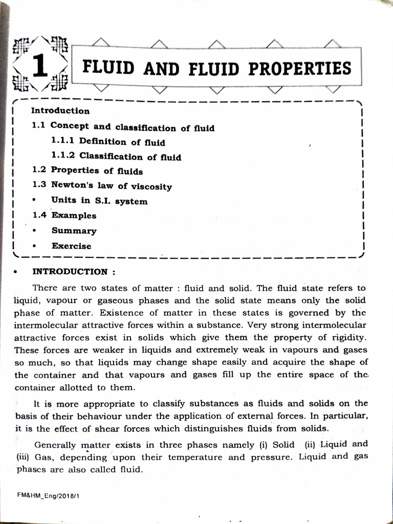 Fluid Properties and Classification | PDF | Fluid | Liquids