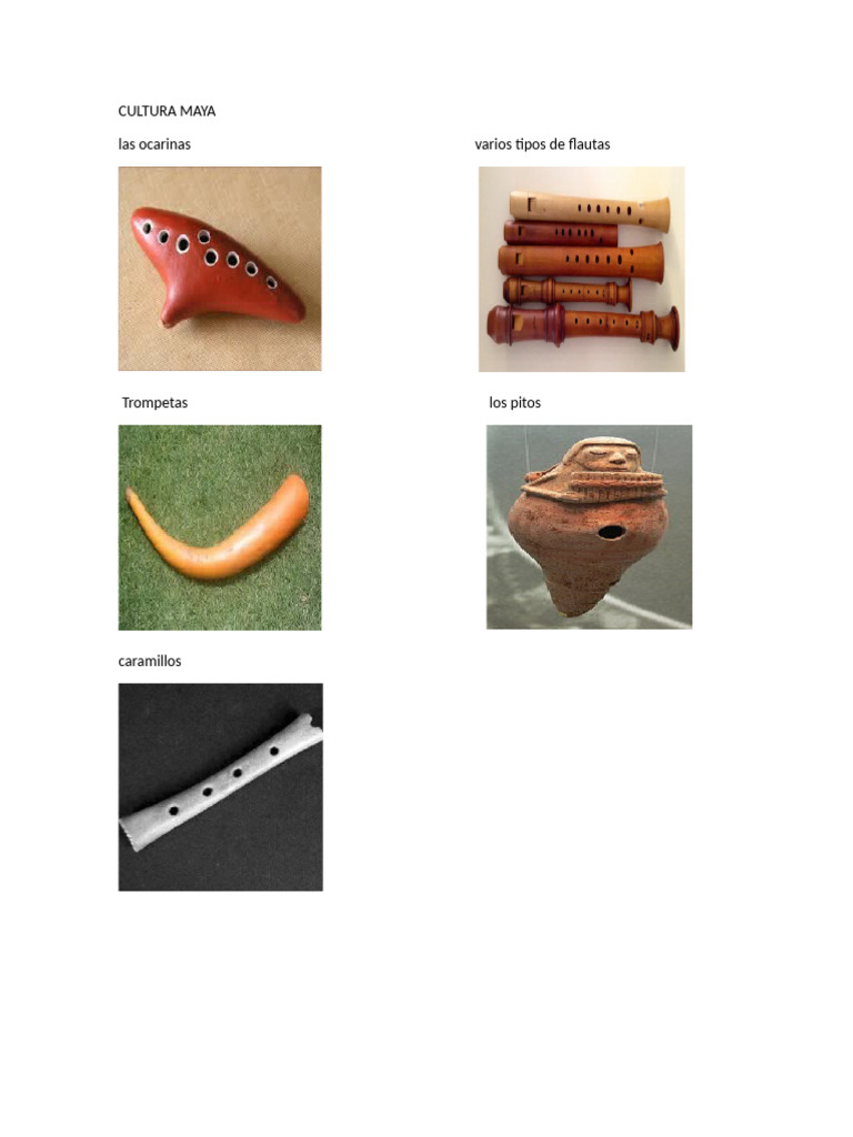 Instrumentos Musicales Mayas | PDF