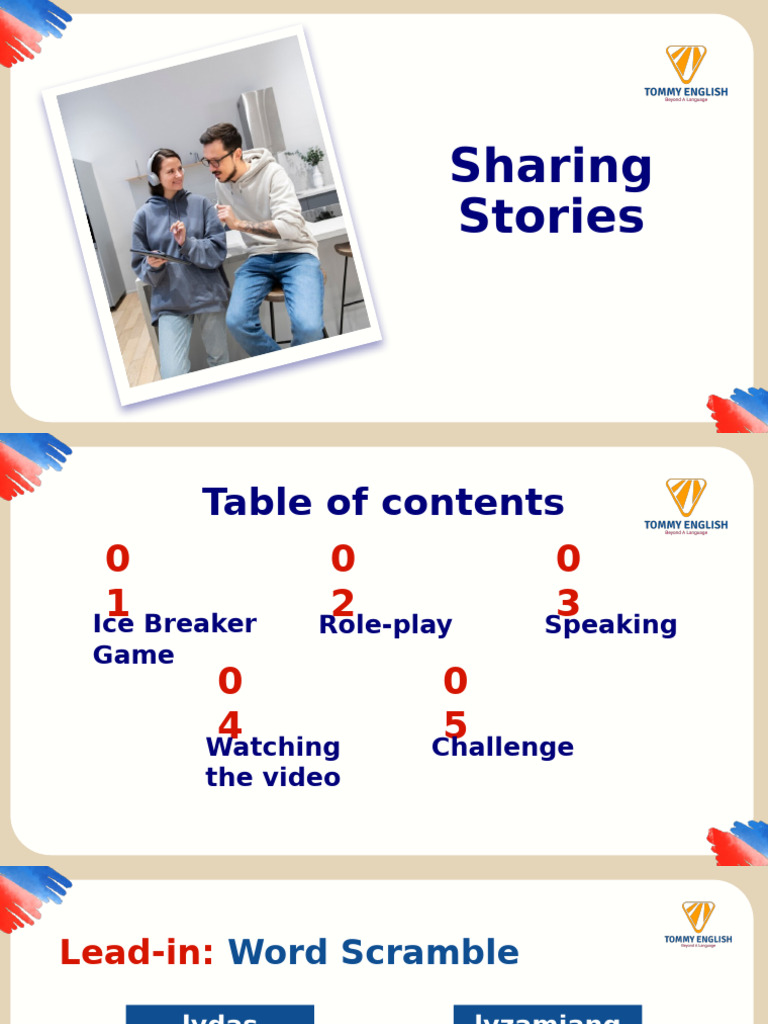 Topic: Sharing stories | PDF