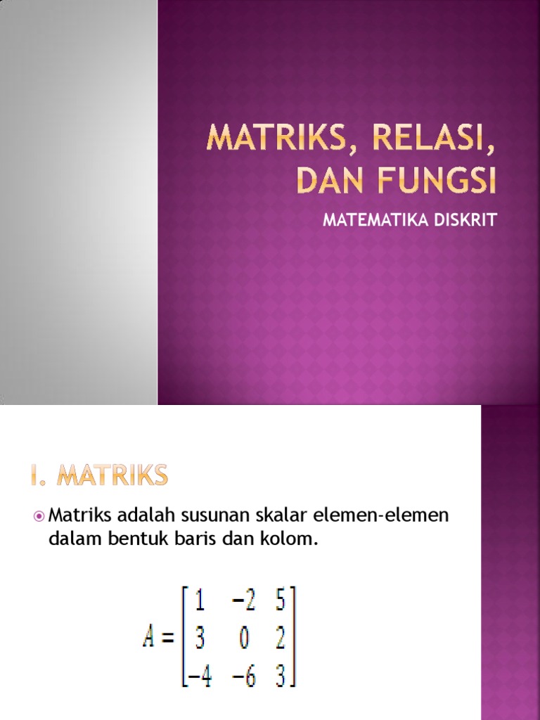 2 Matriks Relasi Fungsi