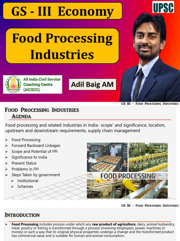 Food Processing Industry in India | PDF | Vegetables | Agriculture