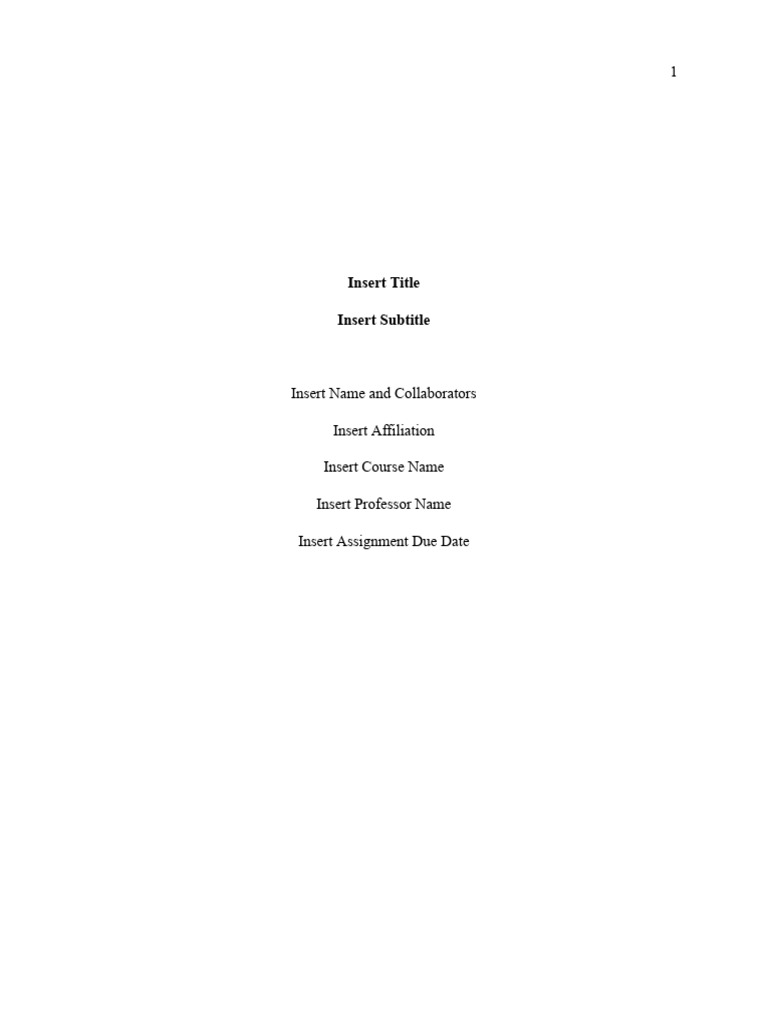Document Structure and Formatting Guide | PDF