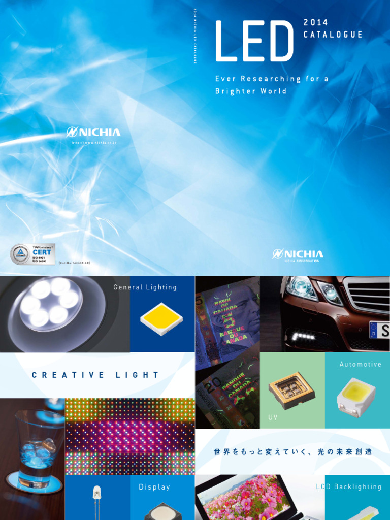 Nichia LED Product Catalogue 2014 | PDF | Interior Design | Electrodynamics