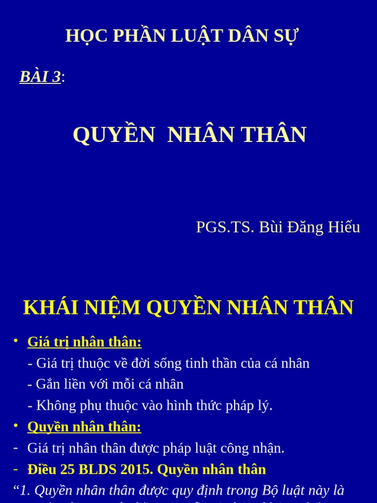 Bai 3 - Quyen Nhan Than | PDF