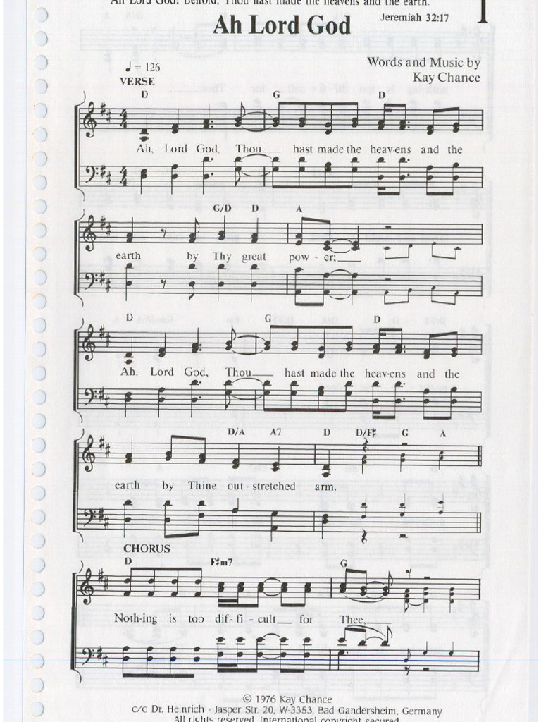 Ah, Lord God | PDF