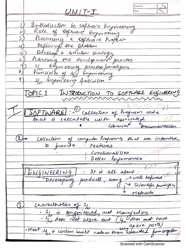 Se Unit 1 Notes | PDF