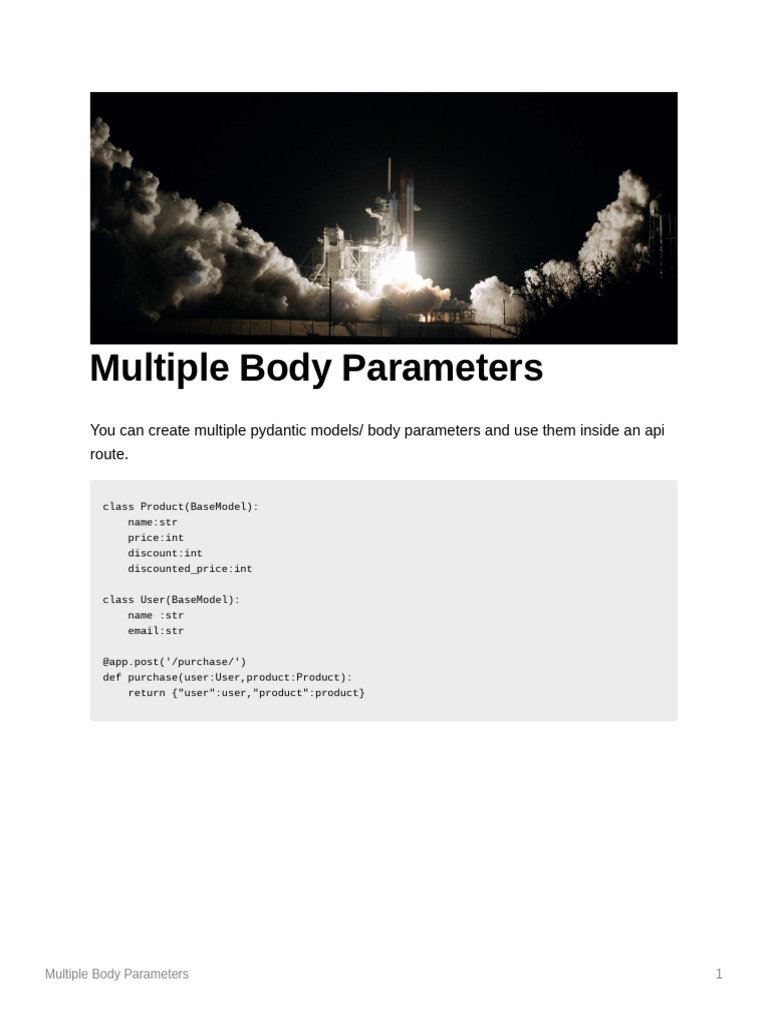 5 Multiple Body Parameters | PDF