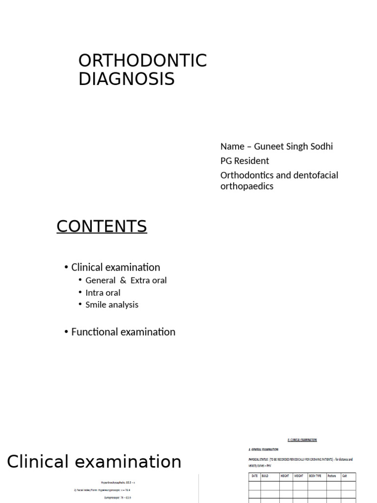 Orthodontic Diagnosis and Smile Analysis | PDF | Mouth | Dental Anatomy