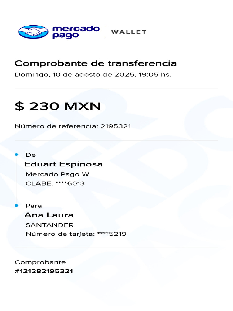 Mercadopago Comprobante de Pago para Cualquier Tipo de Uso | PDF