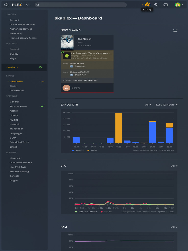 Plex Media Server Settings Overview | PDF | Computer Architecture ...