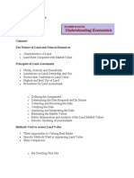 Estimating Land Values