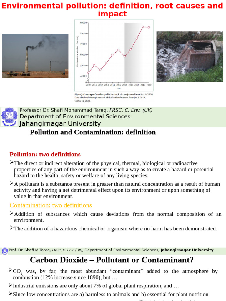 Wk-1 Environmental Pollution Definition, Root Causes and Impact | PDF ...