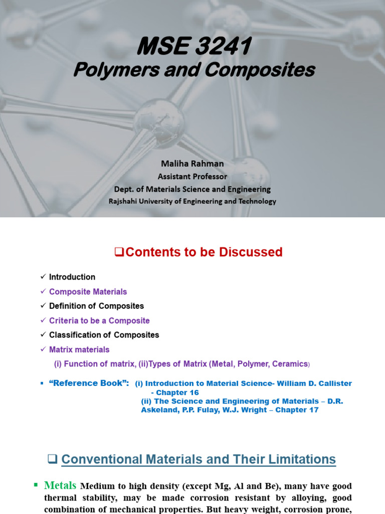 Overview of Composite Materials | PDF | Composite Material | Concrete