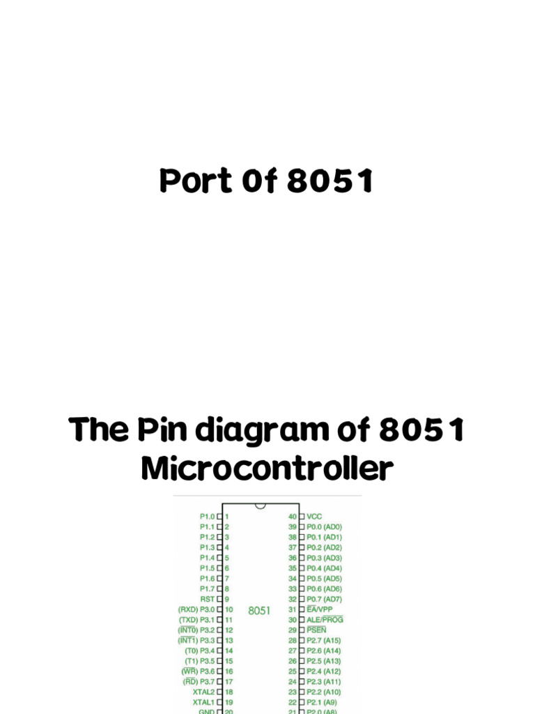 Port 0f 8051 | PDF | Input/Output | Microcontroller