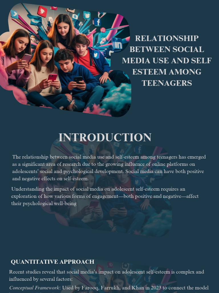 Relationship Between Social Media Usa and Self Esteen Among Teenagers ...