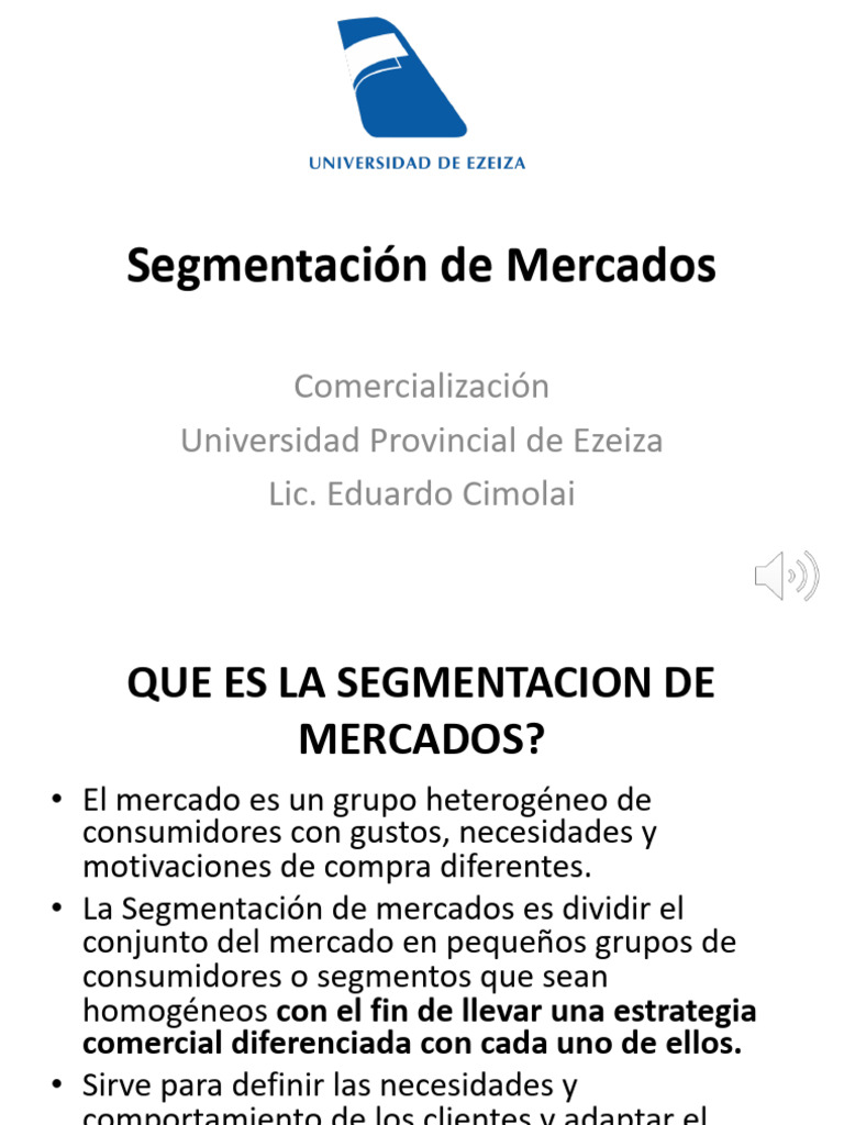 Estrategias de Segmentación de Mercados | PDF | Segmentación de mercado ...