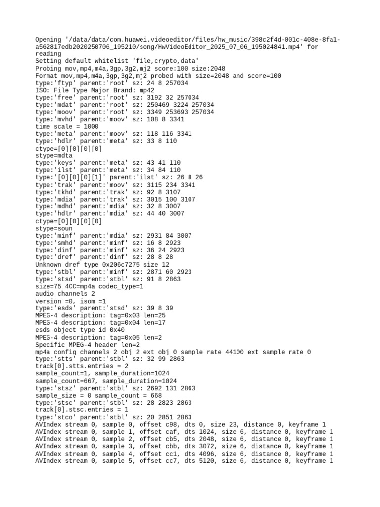 Av Log | PDF | Audio Engineering | Video