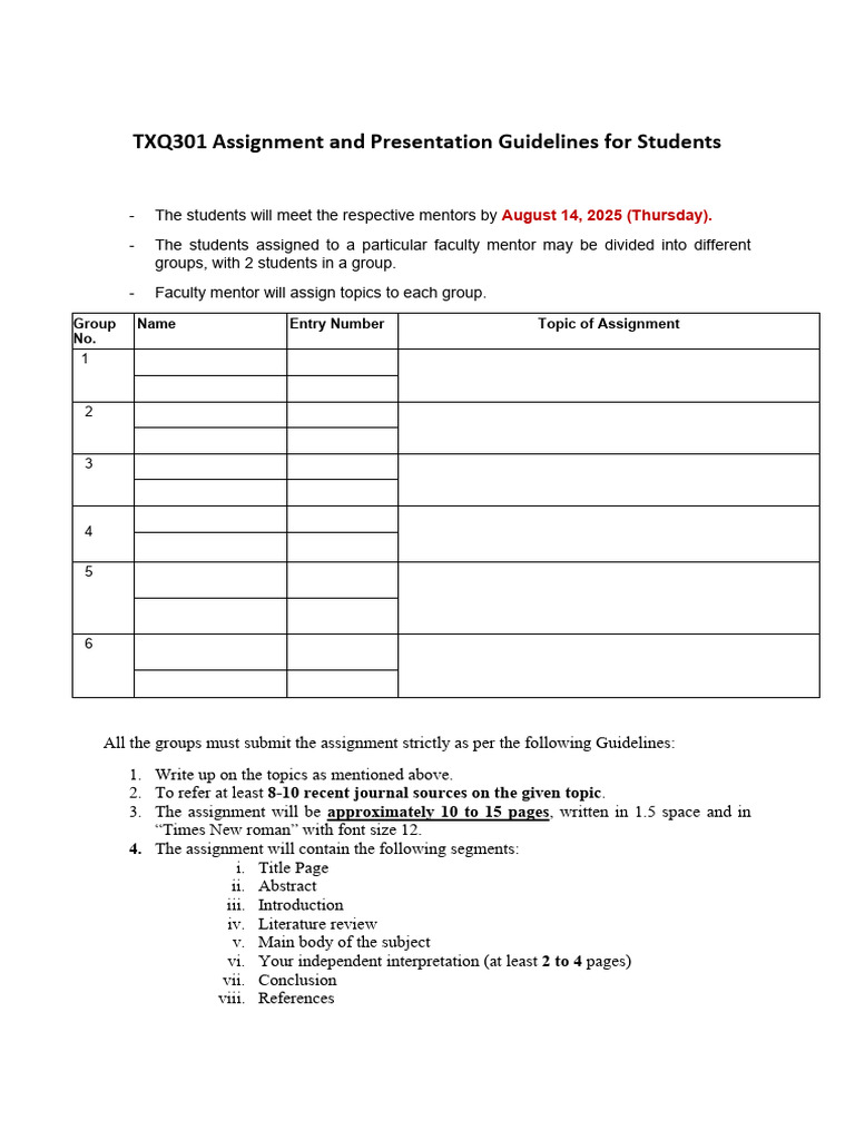 1a Assignment Guidelines-TXQ301 Aug-12-2025 | PDF