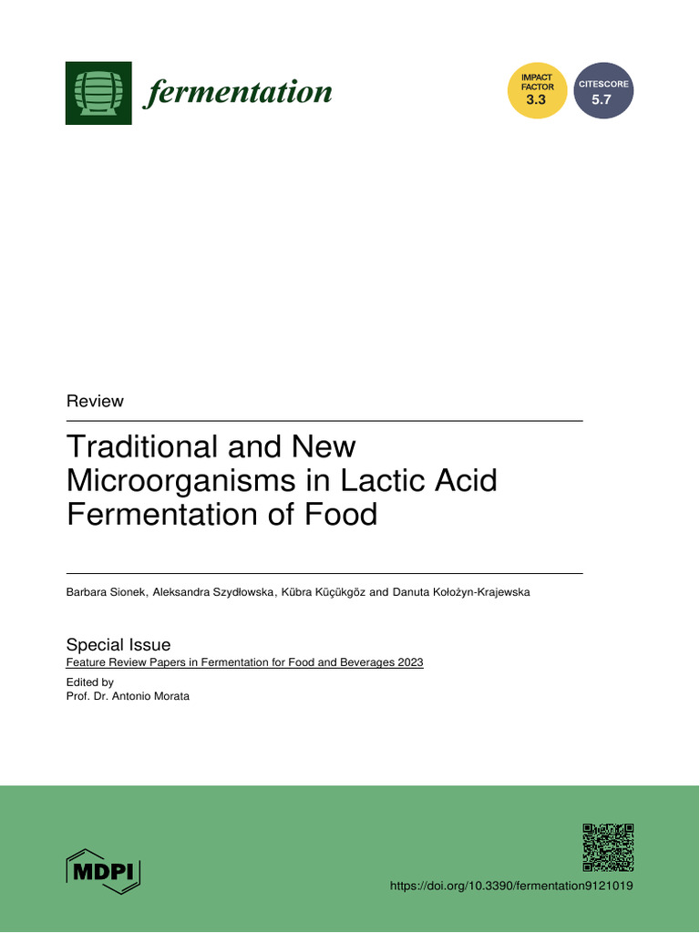 Lactic Acid Fermentation: Microorganism Insights | PDF | Fermentation ...