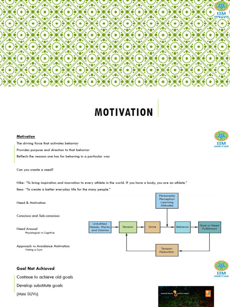 Understanding Consumer Motivation Factors | PDF | Motivation | Motivational
