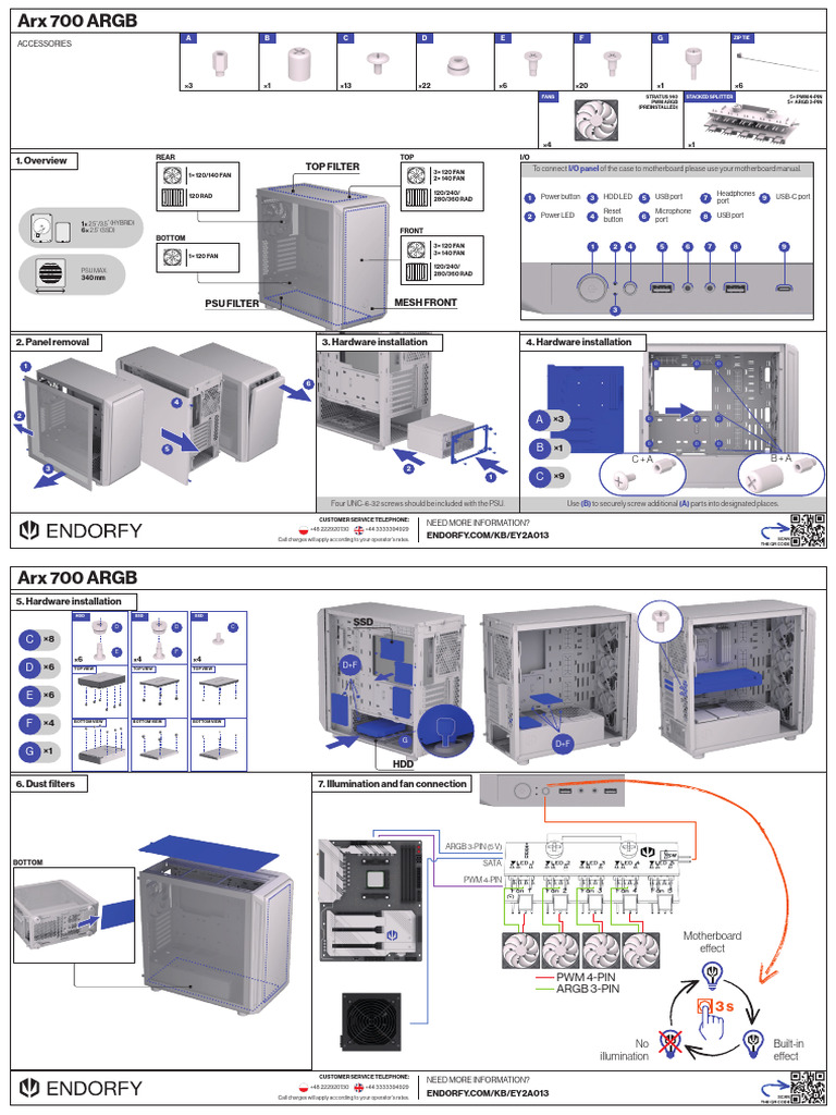 Arx 700 ARGB User Manual 2025 02 12 | PDF