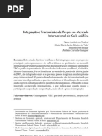 Transmisão de preço do café