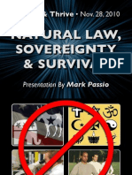 Natural Law Sovereignty and Survival