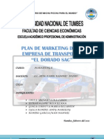Plan de MKT de Trasnporte El Dorado