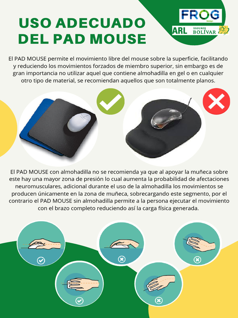 Uso de Pad Mouse Frog | PDF