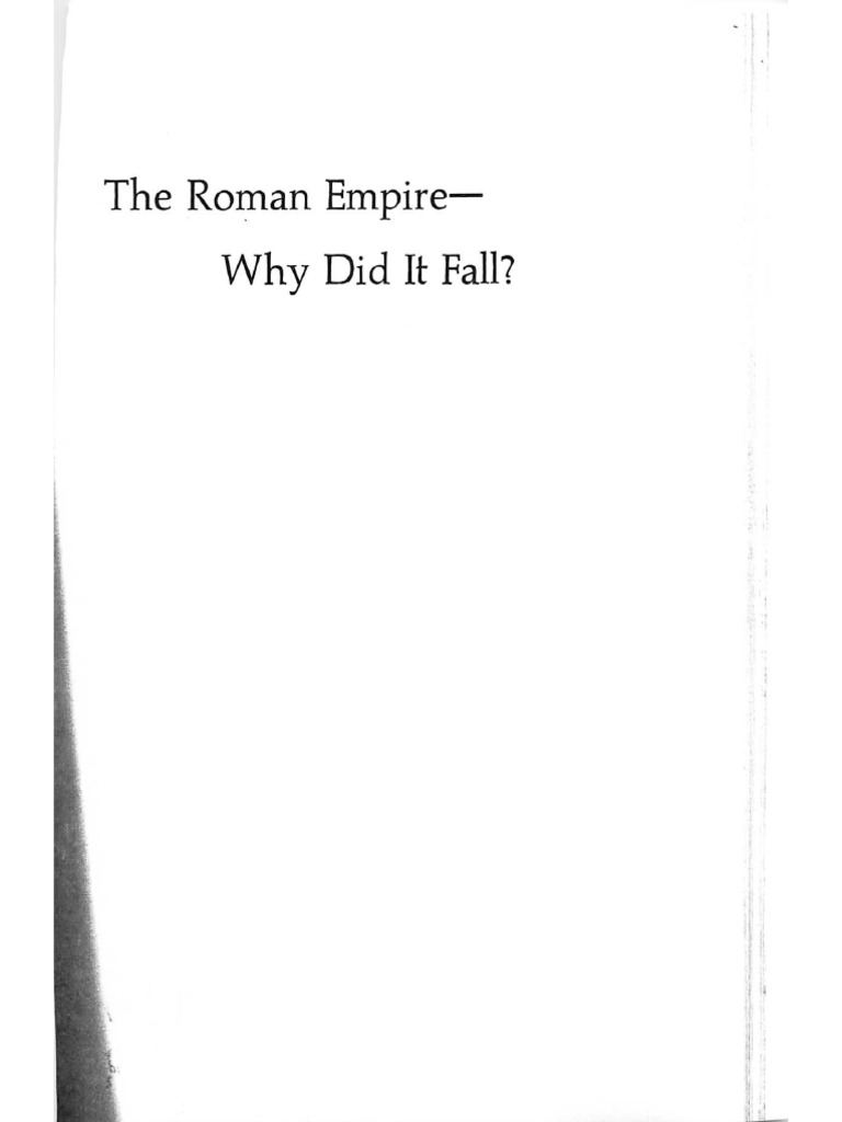 Why Did Rome Fall PDF | PDF