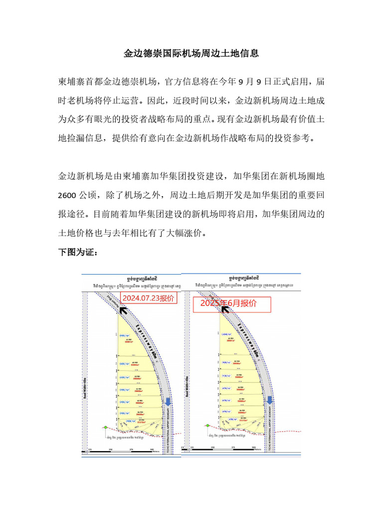 金边德崇国际机场周边土地信息| PDF