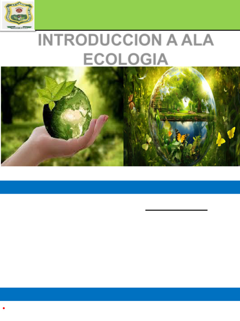 Ecologia Semana 1 1 | PDF | Ecosistema | Ecología