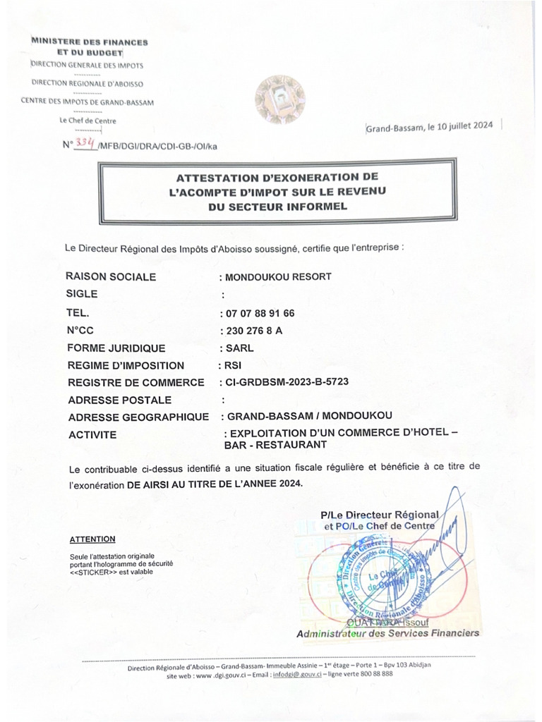 Exonération AIRSI | PDF