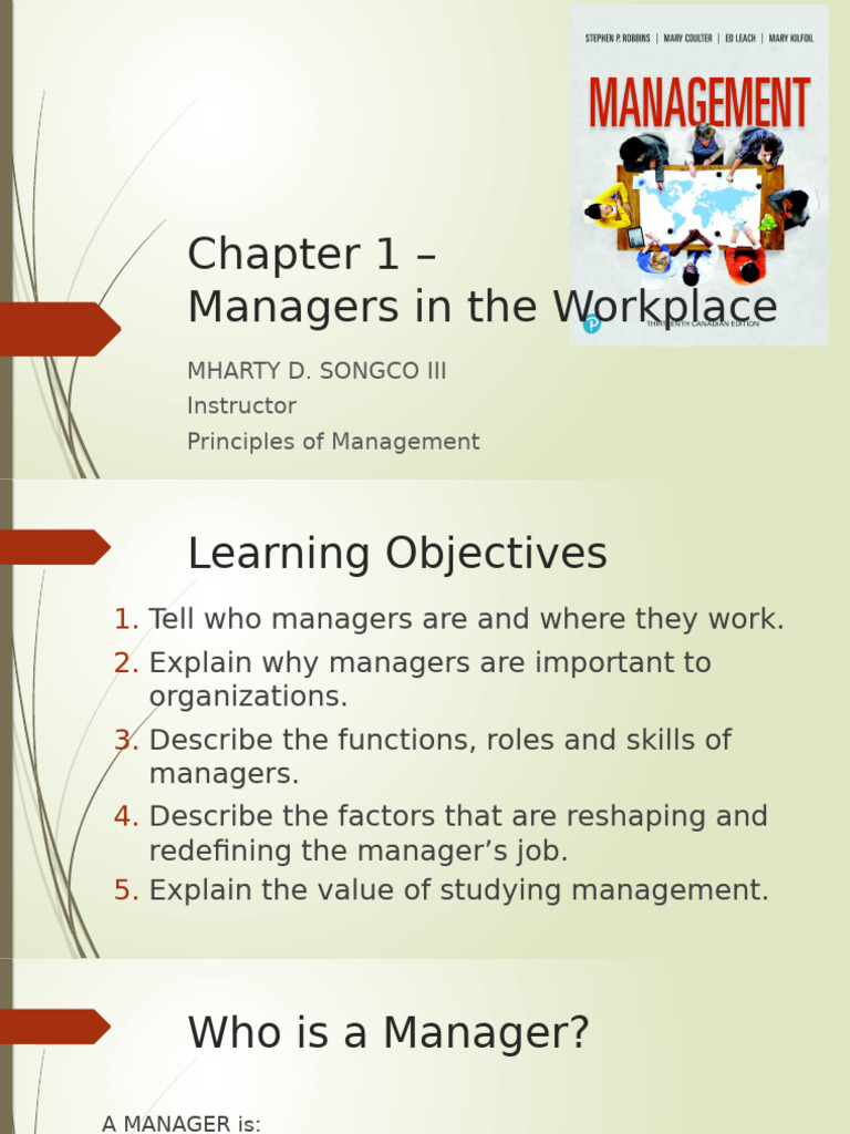 Understanding Management Roles and Functions | PDF | Decision Making ...