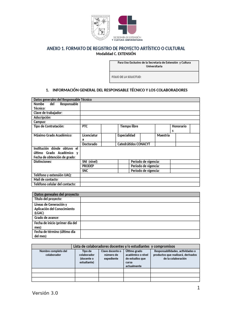 Formato de Registro de Proyectos V3.0 | PDF | Teoría | Conocimiento
