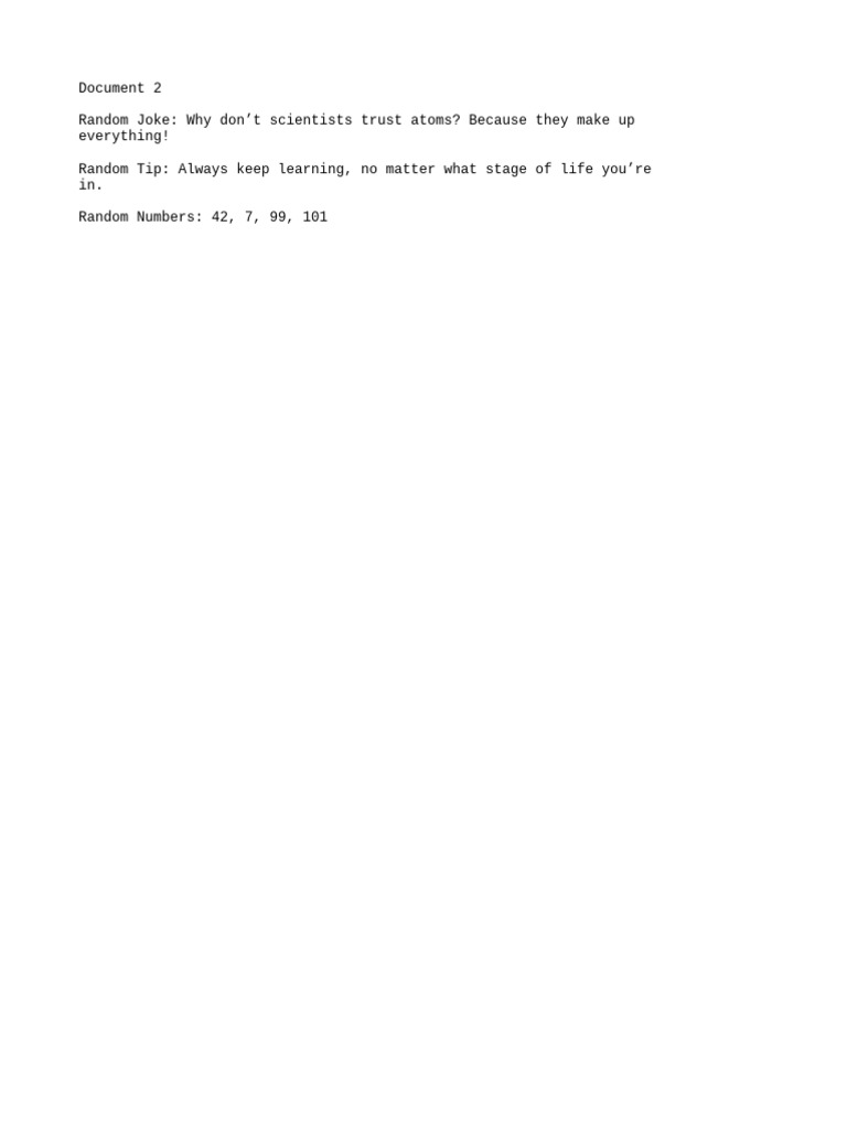Random Doc 2 | PDF