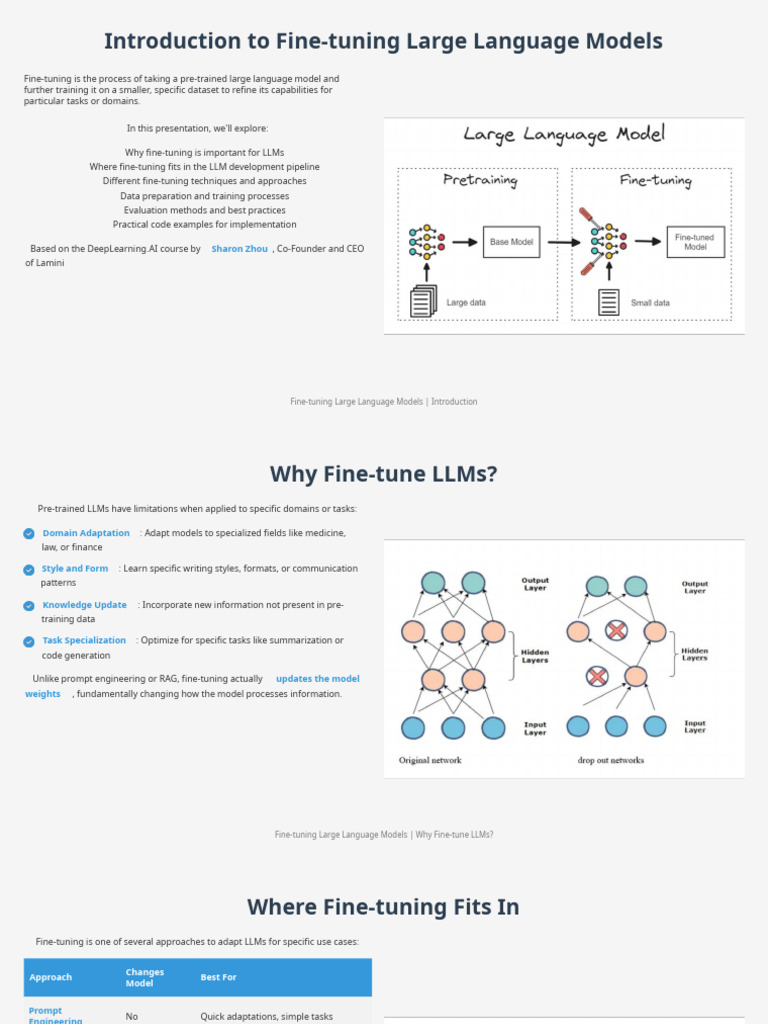 Fine-tuning Techniques for LLMs | PDF | Computational Neuroscience ...