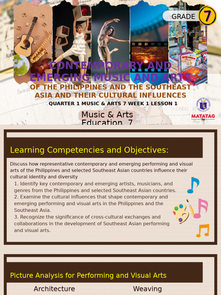7 Joy q1 PPT Music and Arts 7 Week 1 Lesson 1 2 | PDF | The Arts | Textiles