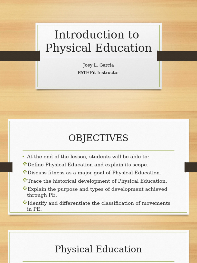 Overview of Physical Education | PDF | Physical Fitness | Physical ...